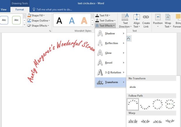draw a circle around text in word for mac 2011